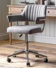 Craftsman Swivel Chair - Neutral Grey